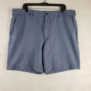 Callaway Men's 40 Elastic Waist Hybrid‎ Athletic Chino Shorts Blue Marl Golfing